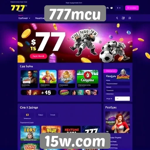 Interface e usabilidade do site 777mcu